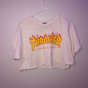 thrasher cropped top